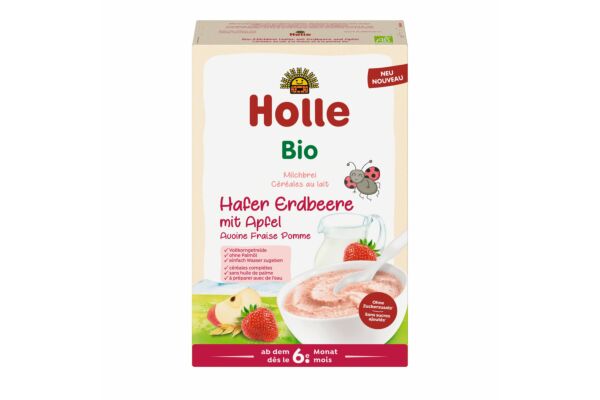 Holle Milchbrei Hafer Apfel Erdbeere Bio 250 g