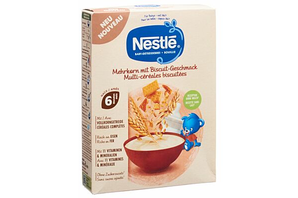 Nestlé Baby-Getreidebrei Mehrkorn mit Biscuit-Geschmack 180 g