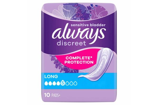 always Discreet incontinence Long 10 pce