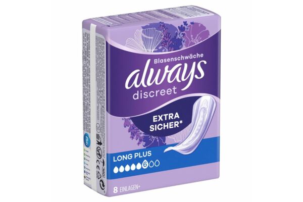 always Discreet incontinence Long Plus 8 pce