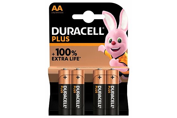 Duracell Batterie Plus AA / LR6 4 Stk