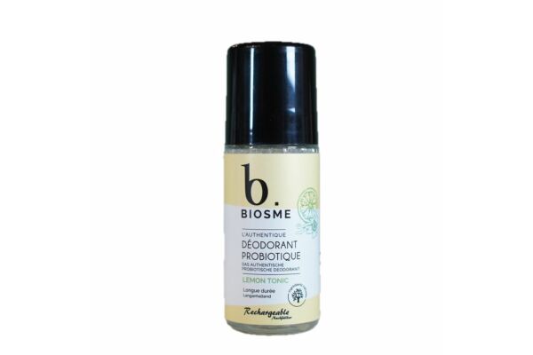 Biosme Deodorant probiotisch Roll-on Lemon tonic Nachfüllbar 50 ml