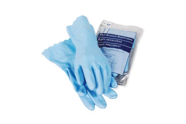 Sanor Anti Allergie Handschuhe PVC XL blau 1 Paar