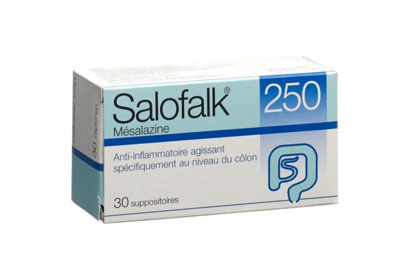 Salofalk supp 250 mg 30 pce