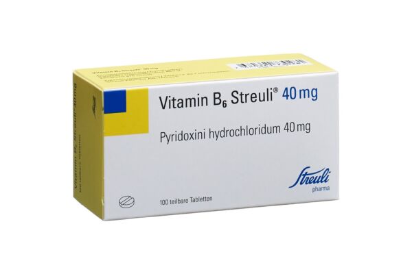 Vitamine B6 Streuli cpr 40 mg 100 pce