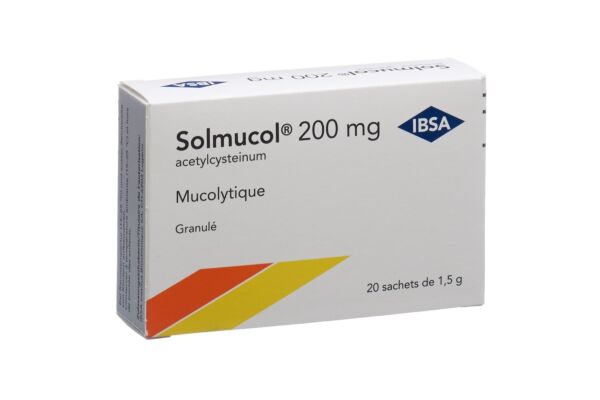 Solmucol Gran 200 mg ohne Zucker 20 Btl 1.5 g
