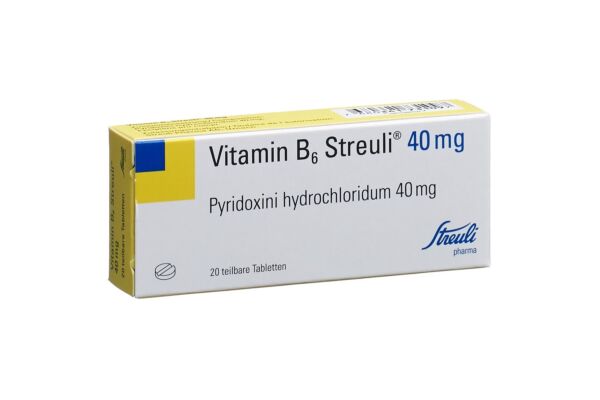 Vitamine B6 Streuli cpr 40 mg 20 pce
