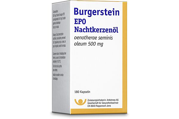 Burgerstein EPO Weichkaps 500 mg 180 Stk