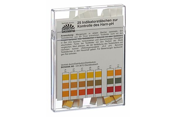 Biosana bâtonnets indicateur pH 4.5-9.25 25 pce