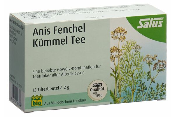 Salus Anis Fenchel Kümmel Tee Bio Btl 15 Stk