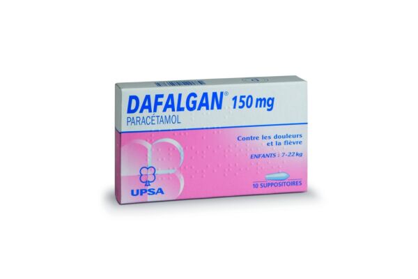 Dafalgan supp 150 mg 10 pce