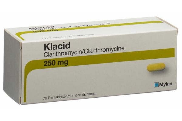 Klacid cpr pell 250 mg 70 pce