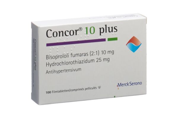 Concor 10 plus cpr pell 10/25 mg 100 pce