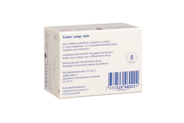 Triatec comp. mite cpr 2.5/12.5 mg 100 pce