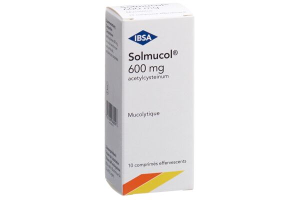 Solmucol cpr eff 600 mg bte 10 pce
