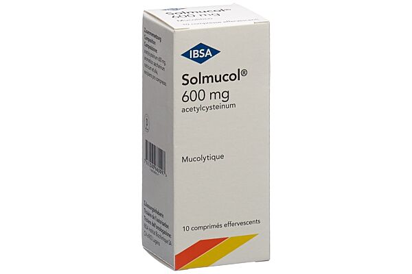 Solmucol cpr eff 600 mg bte 10 pce