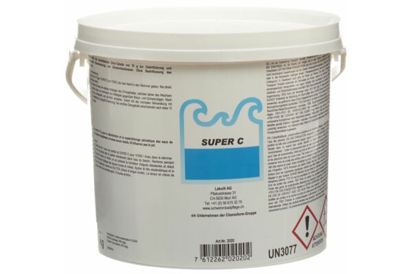 Super C comprimés superchlorage 70g 38 pce