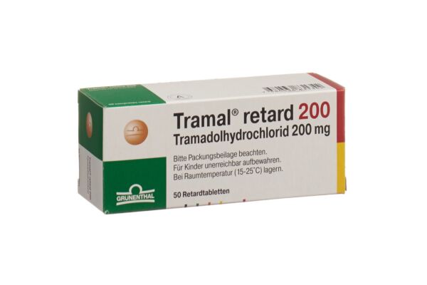 Tramal retard cpr ret 200 mg 50 pce