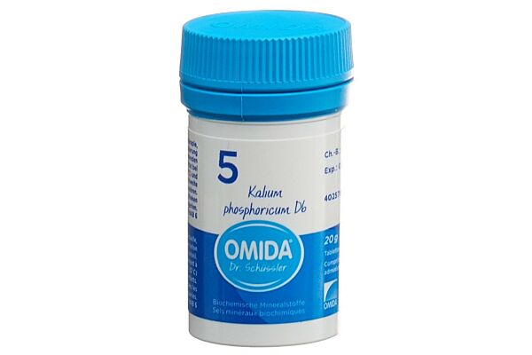 Omida Schüssler Nr5 Kalium phosphoricum Tabl D 6 Ds 20 g