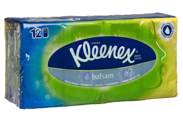 Kleenex Balsam mouchoirs en papier 12 x 9 pce