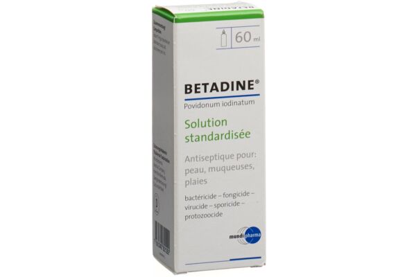 Betadine solution désinfectante sol fl 60 ml