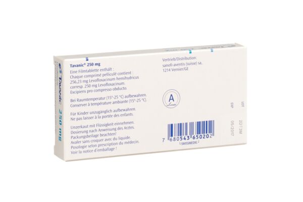 Tavanic cpr 250 mg 7 pce