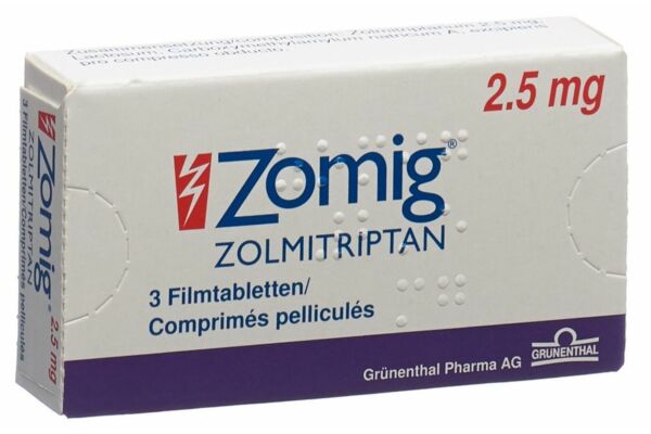 Zomig Filmtabl 2.5 mg 3 Stk