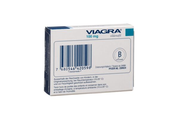 Viagra Filmtabl 100 mg 4 Stk su prescrizione