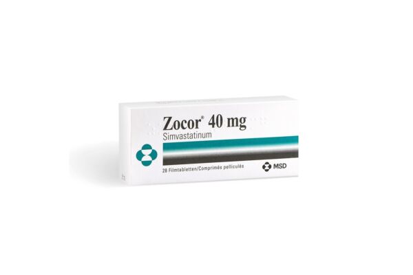 Zocor Filmtabl 40 mg 28 Stk