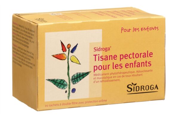 Sidroga tisane pectorale pour les enfants 20 sach 1.5 g