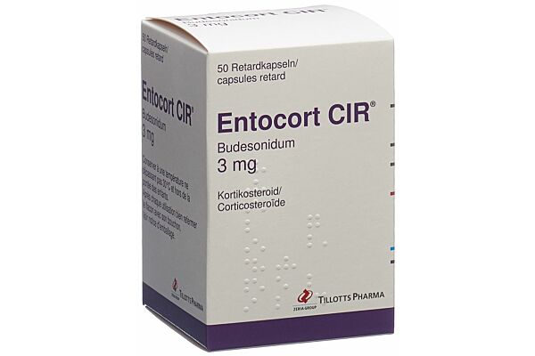 Entocort CIR 3 mg capsules dures à libération modifiée bte 50 pce