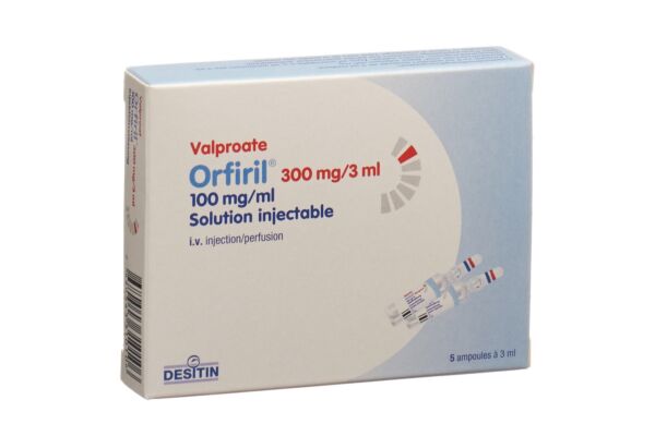 Orfiril Inj Lös 300 mg/3ml Amp 5 Stk