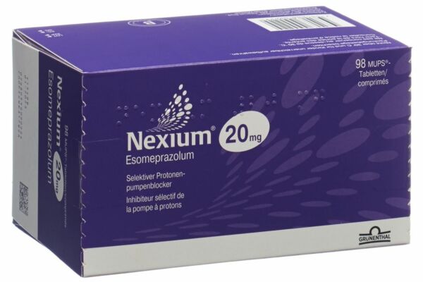 Nexium Mups cpr 20 mg 98 pce