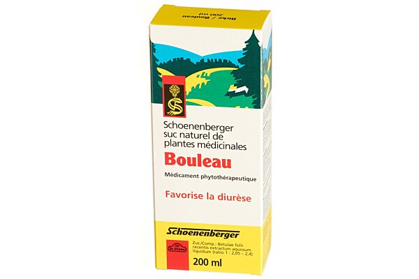 Schoenenberger Bouleau suc de plantes médicinales fl 200 ml