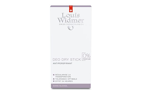 Louis Widmer déodorant Dry sans parfum stick 50 ml