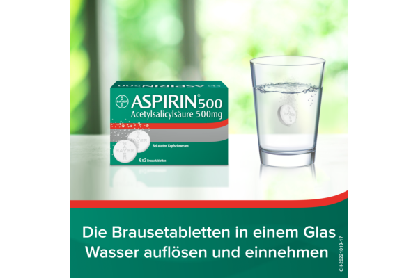 Aspirine cpr eff 500 mg 6 sach 2 pce