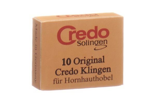 Credo Ersatzklingen Hornhauthobel Schachtel 10 Stk