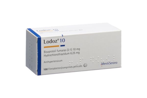 Lodoz 10 cpr pell 10/6.25mg 100 pce
