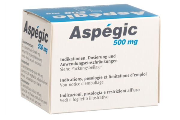 Aspégic pdr 500 mg sach 20 pce
