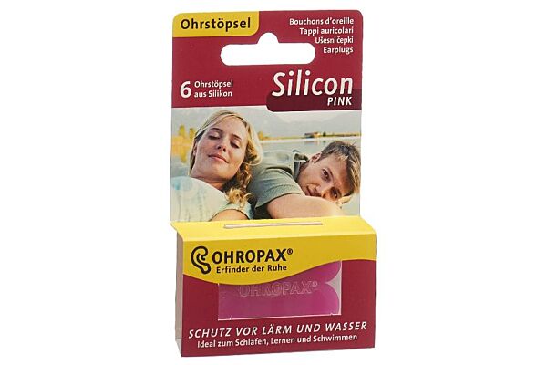OHROPAX Silicon Pink Ohrstöpsel 6 Stk
