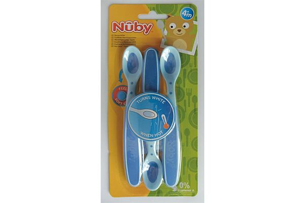 Nuby cuillères thermosensibles soft flex 3 pce
