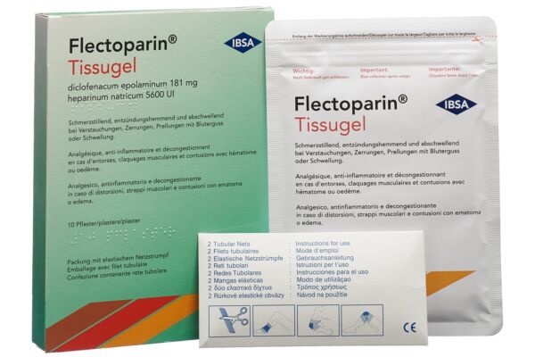 Flectoparin Tissugel empl 10 pce
