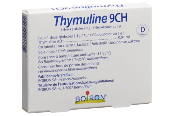 Boiron thymuline glob 9 CH 5 x 1 dos