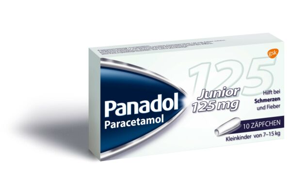 Panadol Junior supp 125 mg 10 pce