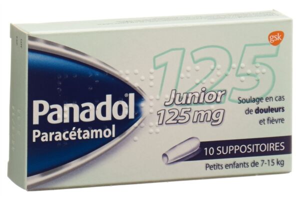 Panadol Junior supp 125 mg 10 pce