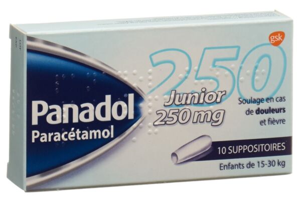 Panadol Junior supp 250 mg 10 pce