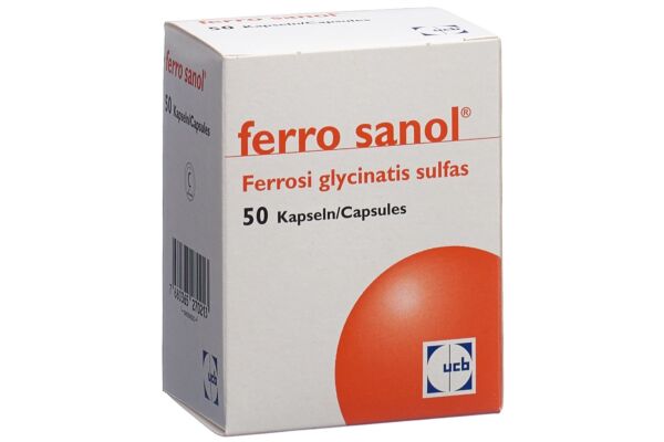 ferro sanol gélules à libération modifiée 100 mg 50 pce