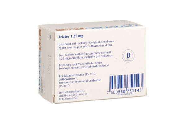 Triatec Tabl 1.25 mg 100 Stk