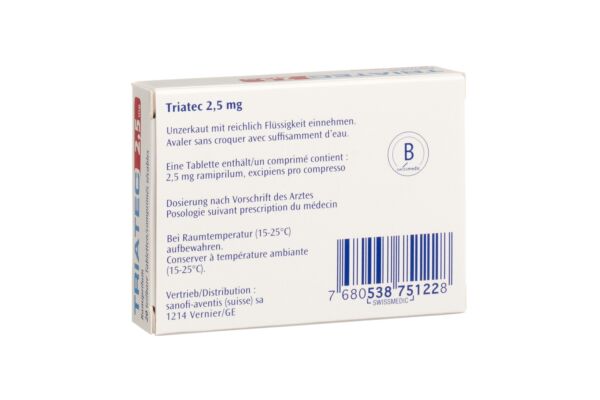 Triatec Tabl 2.5 mg 20 Stk