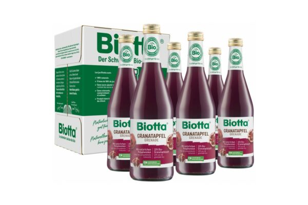 Biotta Granatapfel Bio 6 Fl 5 dl